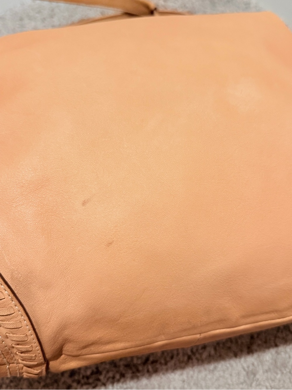 Coach Poppy Whipstitch Leather Hobo Tote Bag - Picture 13 of 17